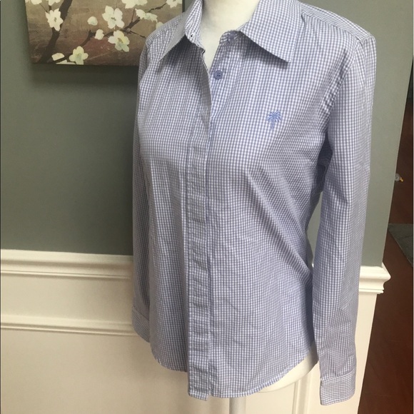 Lilly Pulitzer Tops - Lilly Pulitzer | lavender gingham button up